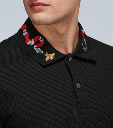 gucci polo snake collar.